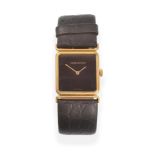 An 18ct Gold Wristwatch, signed Jaeger LeCoultre, circa 1980, lever movement signed and numbered