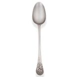 A George III Silver Basting Spoon, maker's mark WT, probably William Tant, Grimwade unregistered