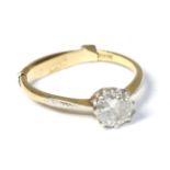 A solitaire diamond ring, estimated diamond weight 1.00 carat approximately Finger size P1/2, 2.