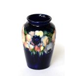 Moorcroft pottery Anenome pattern small baluster vase