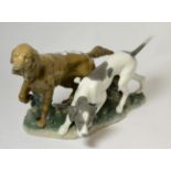 Large Lladro group, Attentive Dogs 4957