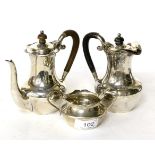 A child's silver three piece coffee service by Mappin & Webb