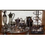 A large collection of silver-plate, EPNS and pewter wares, mostly 20th century (qty)
