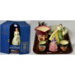 Group of Royal Doulton including 'Twilight', 'Alexandra', 'Biddy' etc