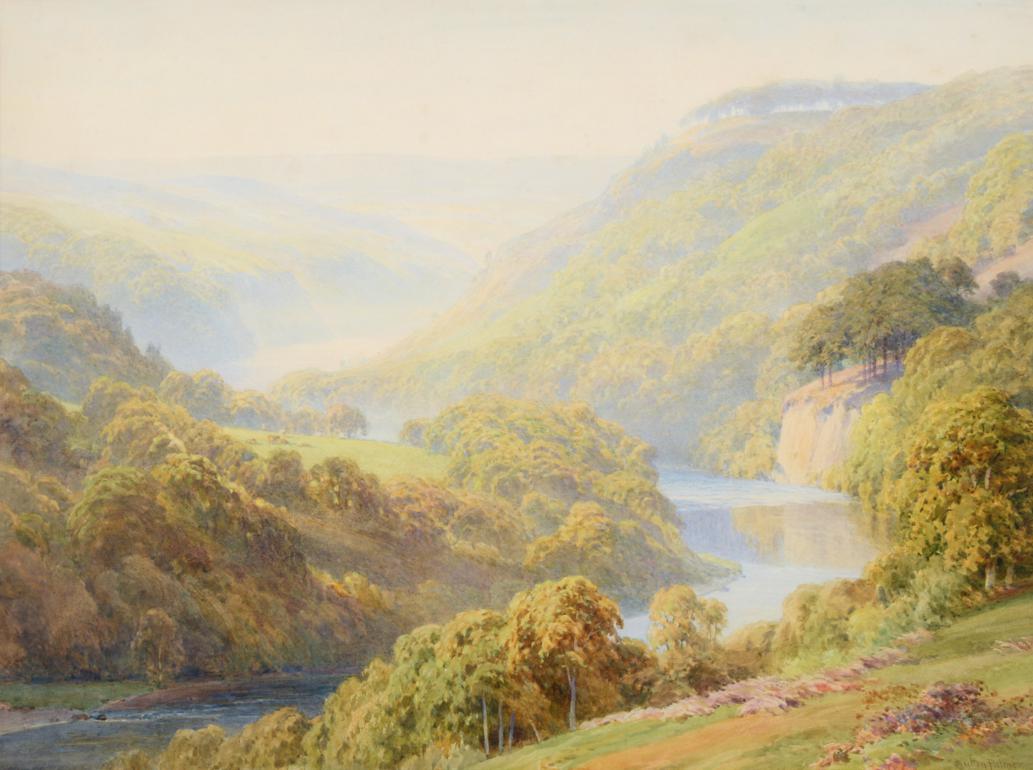 Harry Sutton Palmer RBA, RO (1854-1933) Extensive river landscape, The Eden, Cumberland Signed,