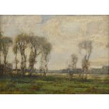 Kershaw Schofield (1875-1941) Landscape with trees Signed, oil on board, 49cm by 67cm