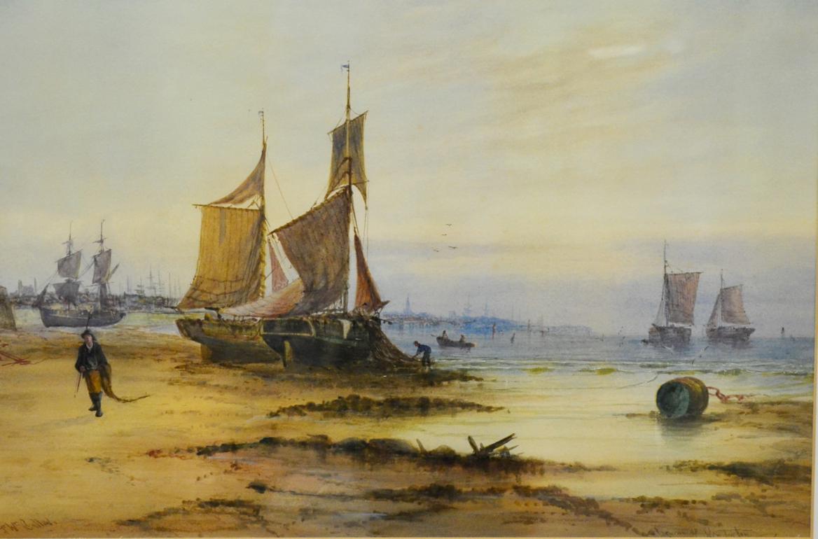 Attributed to George W Callow (1829-1895) ''Evening Nr. Winterton'' Signed and inscribed,