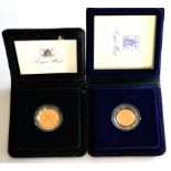 Proof Sovereign 1982 & Proof Half Sovereign 1982, with certs, in wallets of issue, FDC