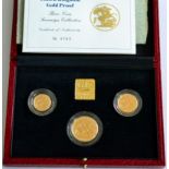 3-Coin Gold Proof Collection 1996 comprising: £2, sovereign & half sovereign, with cert, in CofI,