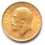 George V Sovereign 1912, trivial contact marks VF