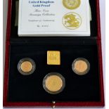 3-Coin Gold Proof Collection 1997 comprising: £2 'Development of Technology,' sovereign & half