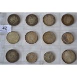 12 x Foreign Silver Coins comprising: USA 7 x dollars: 1878, 1897o, 1900, 1921(x2) 'Morgan,' &