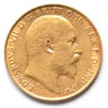 Edward VII Half Sovereign 1903, light contact marks Fine