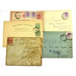 Boer War. 1900 1/2d Postal Stationery V.R.I card from Pretoria (mounted infantry depot) to Durham,