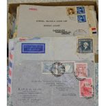 A Bundle of Worldwide Covers mostly from 1940s, which many censored