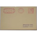 Olympic Games. 1948 Wembley box office cancellation on card
