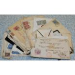 A Bundle of British Queen Victoria covers with some addressed to overseas destination. Plus a