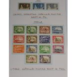 Aden and Aden States. A near complete collection of fresh mint King George VI on loose pages