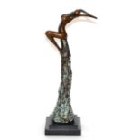 Jennine Parker, contemporary bronze figure titled ''Freedom'', limited edition 179/295