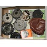 Eight Mixed Reels, including Youngs Beaudex and Pridex, Magnum 200D and Ambidex Casting reel