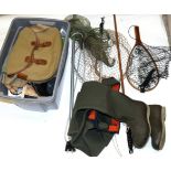 Mixed Fishing Tackle, including two boxed Leeda Dragonfly reels, Daiwa reel, fly boxes and flies,