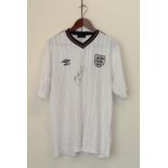 England Signed Shirt signed by Gary Lineker