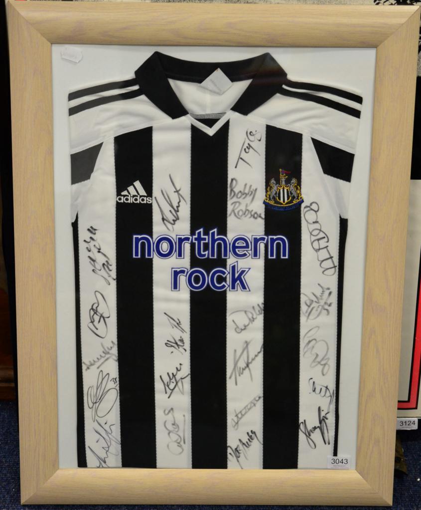 Newcastle United Signed Shirt framed