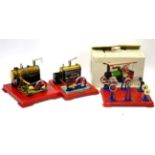 Mamod Live Steam TE1a Traction Engine (G box G-F) Stationary steam engine with separate lineshaft