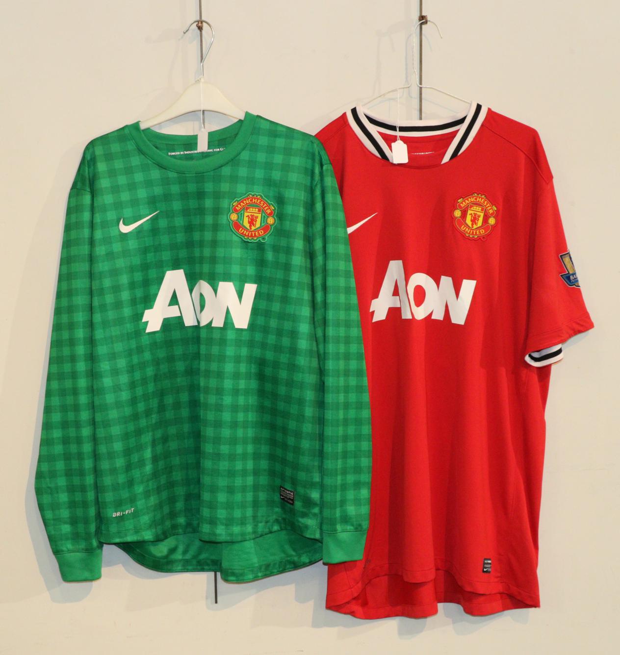 Manchester United Two Signed Shirts (i) 1 Schmeichel (ii) 11 Giggs (2)