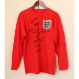 England World Cup 1966 Signed Shirt signed by 10 players