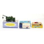 Dinky 661 Army Recovery Tractor 132 Packard Convertible; Corgi 453 Commer Walls lorry (all E boxes