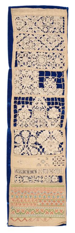 Quaker Interest: Linen Band Sampler, Second Half 17th Century, undated but executed by an accompli