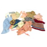 Quantity of Early 20th Century Dolls Garments, including dolls, hats, bonnets and underwear