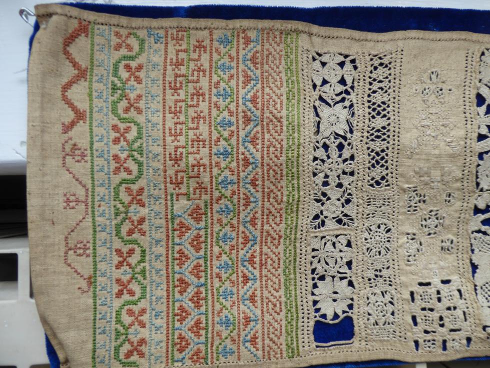 Quaker Interest: Linen Band Sampler, Second Half 17th Century, undated but executed by an accompli - Image 5 of 7