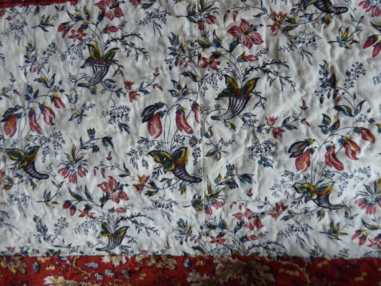Early 19th Century Pieced Quilt in the Flying Geese Pattern, predominant colours of cream and dark - Image 7 of 9