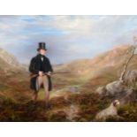 Thomas Bretland (1802-1874) Gentleman out shooting Oil on canvas, 68.5cm by 89.5cm See illustration