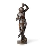 Jean Jacques Pradier (Swiss, 1790-1852): Négresse aux Calebasses, a bronze figure of a dancer