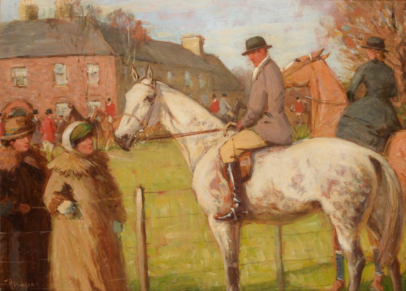 John Atkinson (1863-1924) ''Lord Glenaby, Northern Meet Carlisle'' Signed, oil on panel, 34cm by