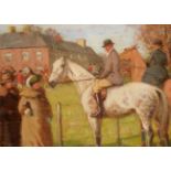 John Atkinson (1863-1924) ''Lord Glenaby, Northern Meet Carlisle'' Signed, oil on panel, 34cm by