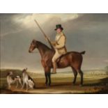 Thomas Weaver (1774-1843) Mr Corbett on a bay Hunter out shooting with two pointers in an