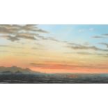 Brian Shields ''Braaq'' FBA (1951-1997) ''Sunset'' Signed, with original artist's signed and