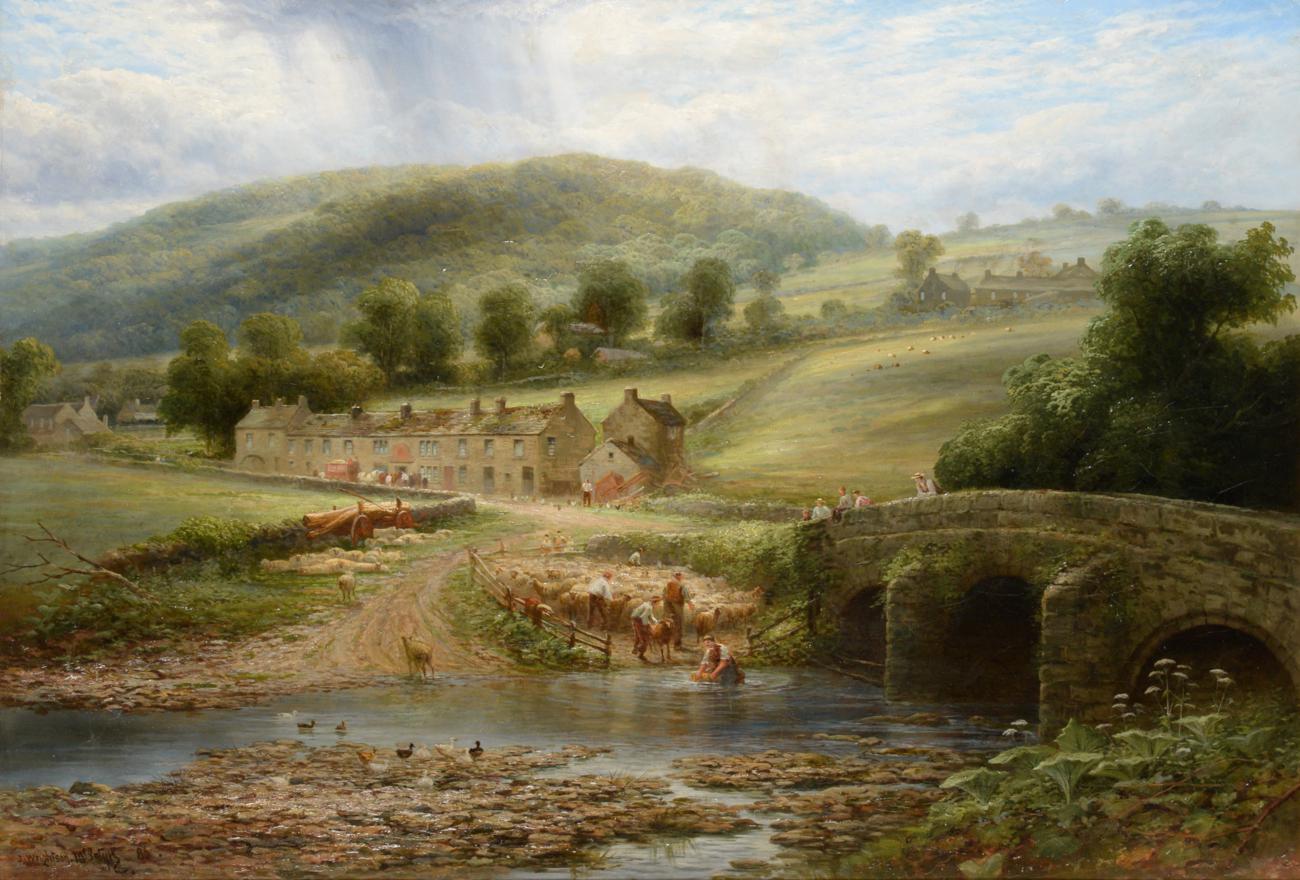 Joseph Wrightson McIntyre (1841-1897) ''Grindleford Bridge, Derbyshire'' Signed and dated (18)86,