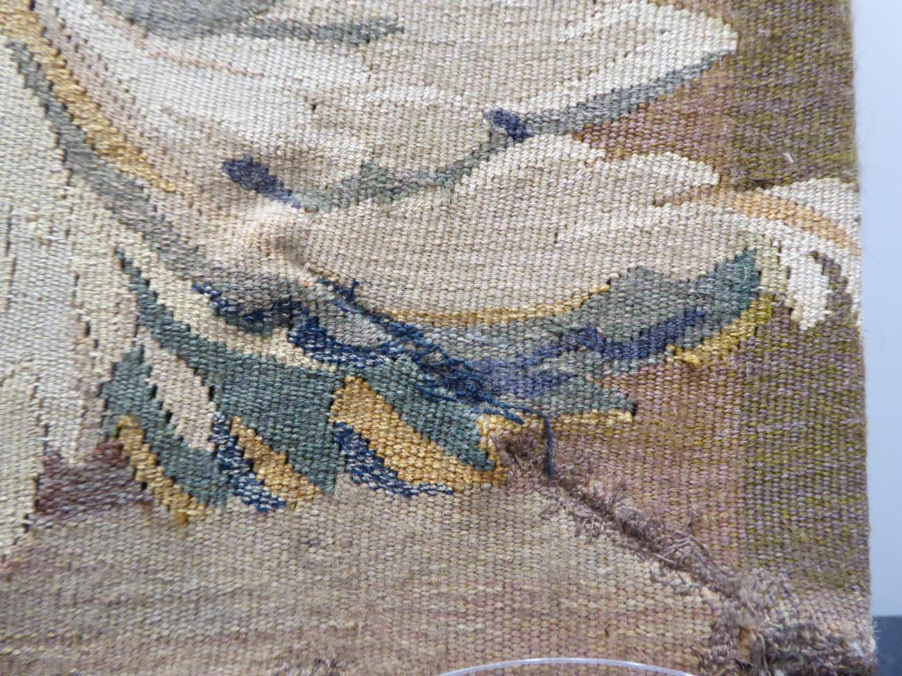 Aubusson Panel Central France, 18th/19th century Woven in silk and wool, the field with garlands - Image 6 of 7