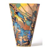 Sutton Taylor (Yorkshire, b.1943): An Earthenware Lustre Vase, of flared cylindrical form, wheel