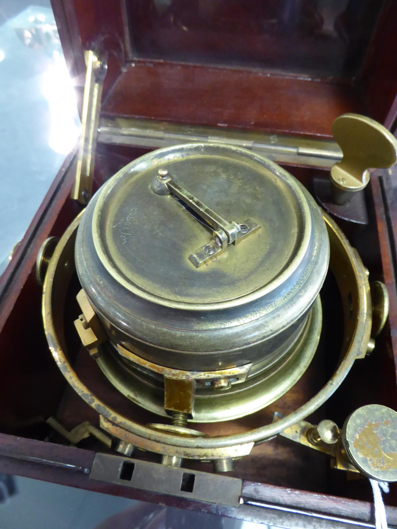 A Mahogany Two Day Marine Chronometer, signed Grant & Son, Carlisle, Watchmaker to the Admiralty, - Image 7 of 12