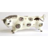 A Wedgwood Queensware Taurus the Bull, designed by Arnold Machin, printed with signs of the