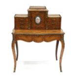 A French Louis XV Style Kingwood, Tulipwood and Parquetry Decorated Table d'Appui, the