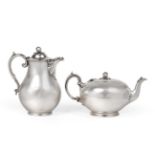 An Early Victorian Silver Teapot and Hot Water Jug, Edward, Edward Jnr, John & William Barnard,