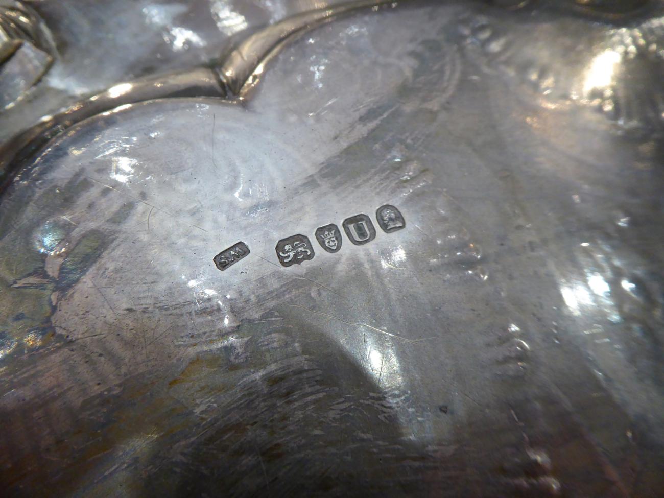 A Very Large George III Silver Salver, maker's mark WS possibly for William Stroud, London, 1815, - Image 6 of 6