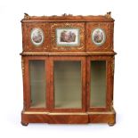 A 19th Century Rosewood, Tulipwood and Ormolu Mounted Breakfront Cabinet, in Louis XV style, the